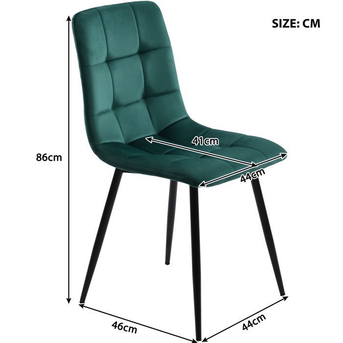 Juego de mesa de comedor con 4 sillas, mesa de cocina rectangular (140x80cm), sillas de comedor de terciopelo verde
