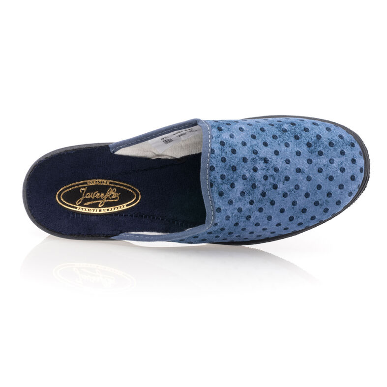 Blaue Damenpantoffeln