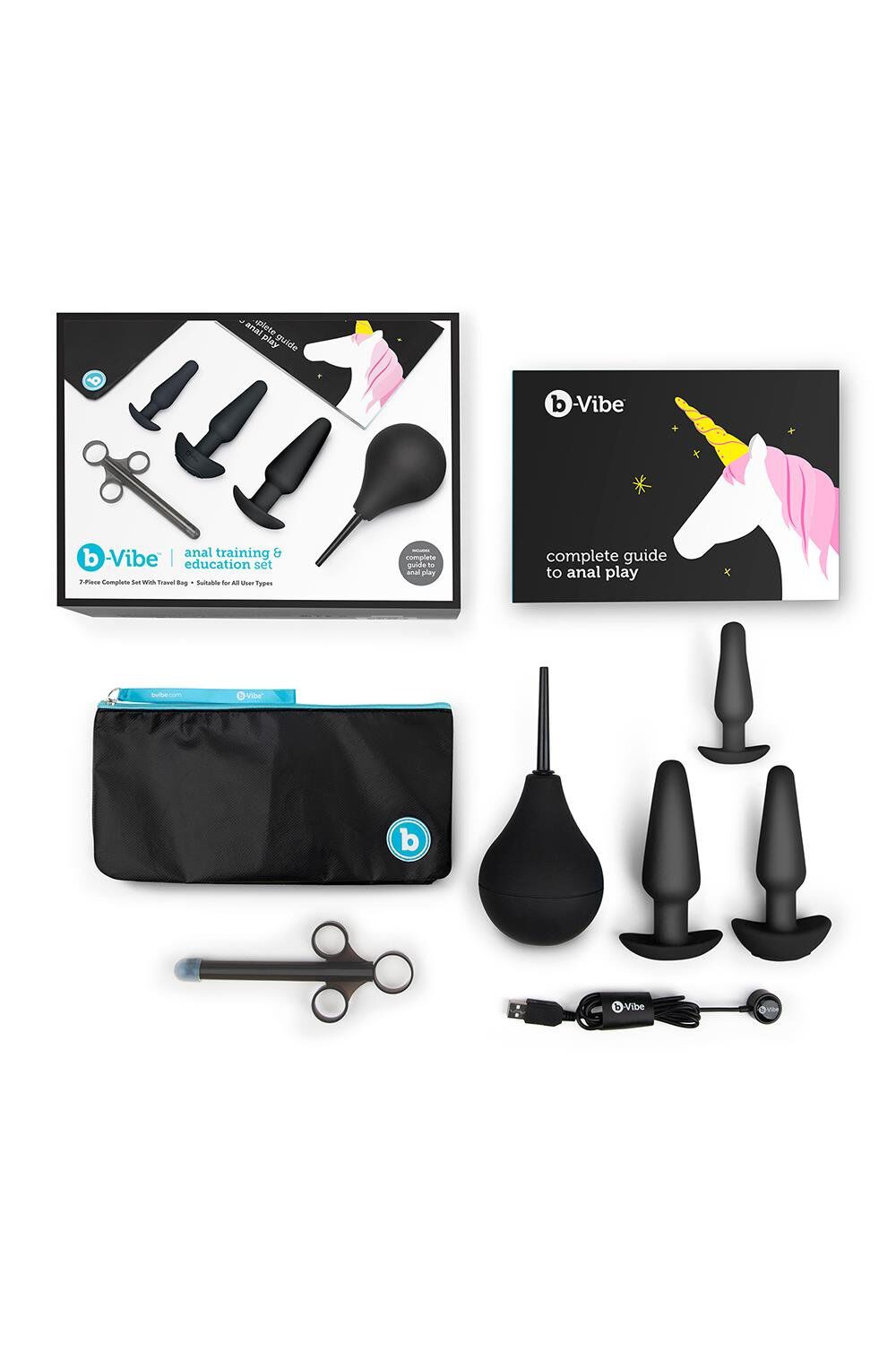 B-Vibe analni edukativni set crne boje