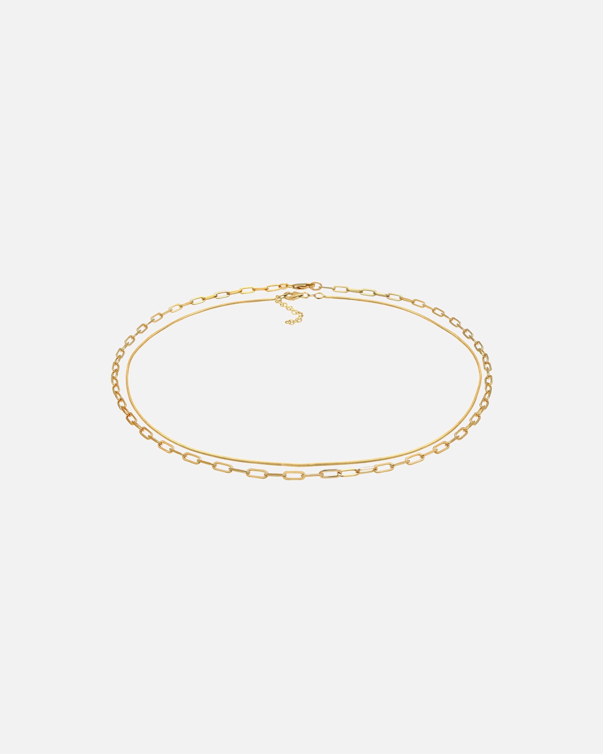 Elli PREMIUM Femmes Choker Maillons Set Basicque en argent sterling 925
