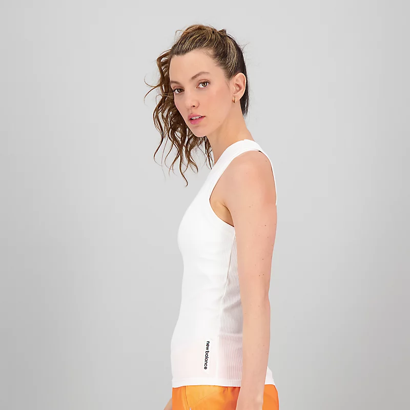 Damski top Perfect Rib – BIAŁY