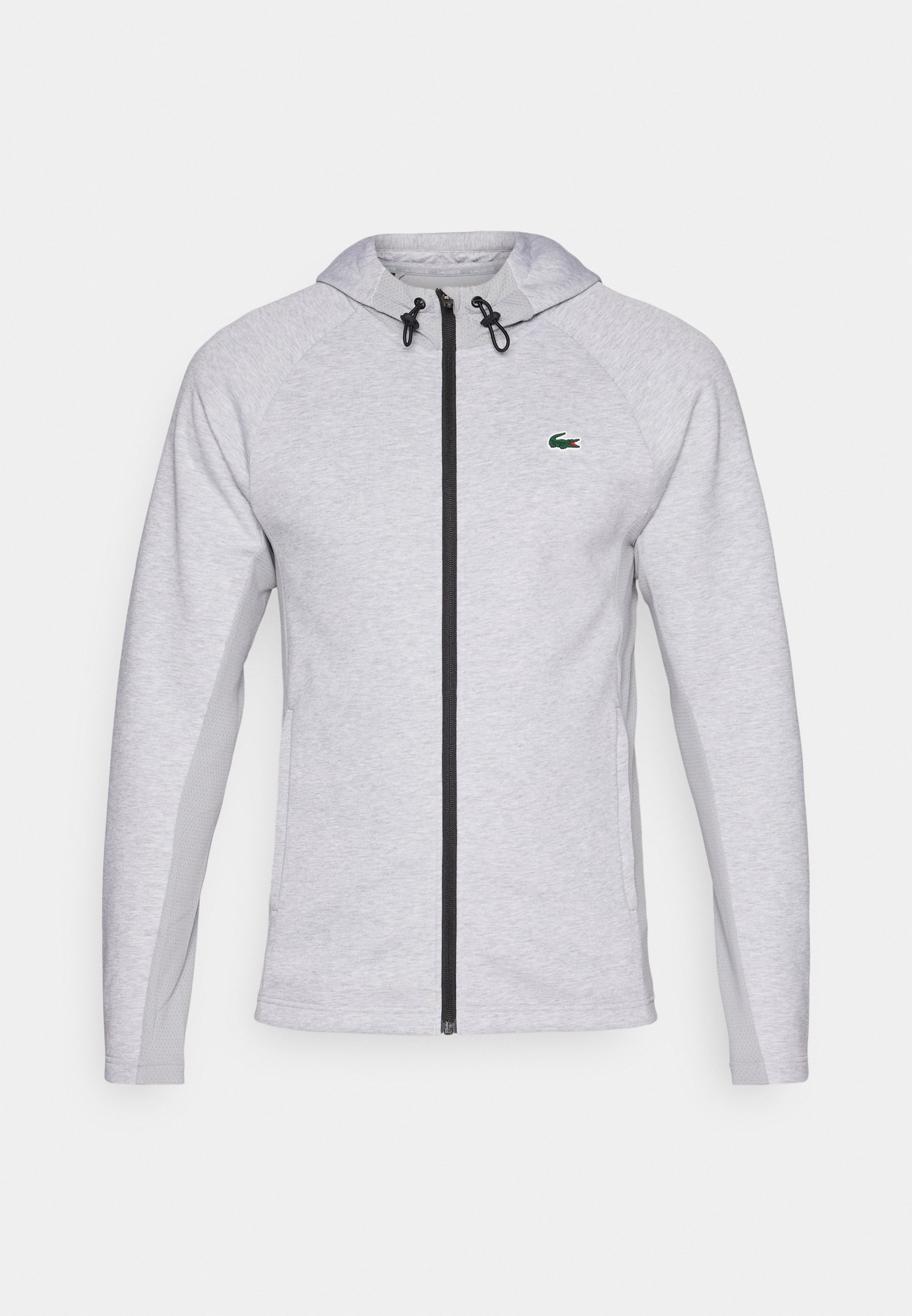 Lacoste Sport JACKET HOODED CLASSIC - Training jacket - silver chine/elephant grey