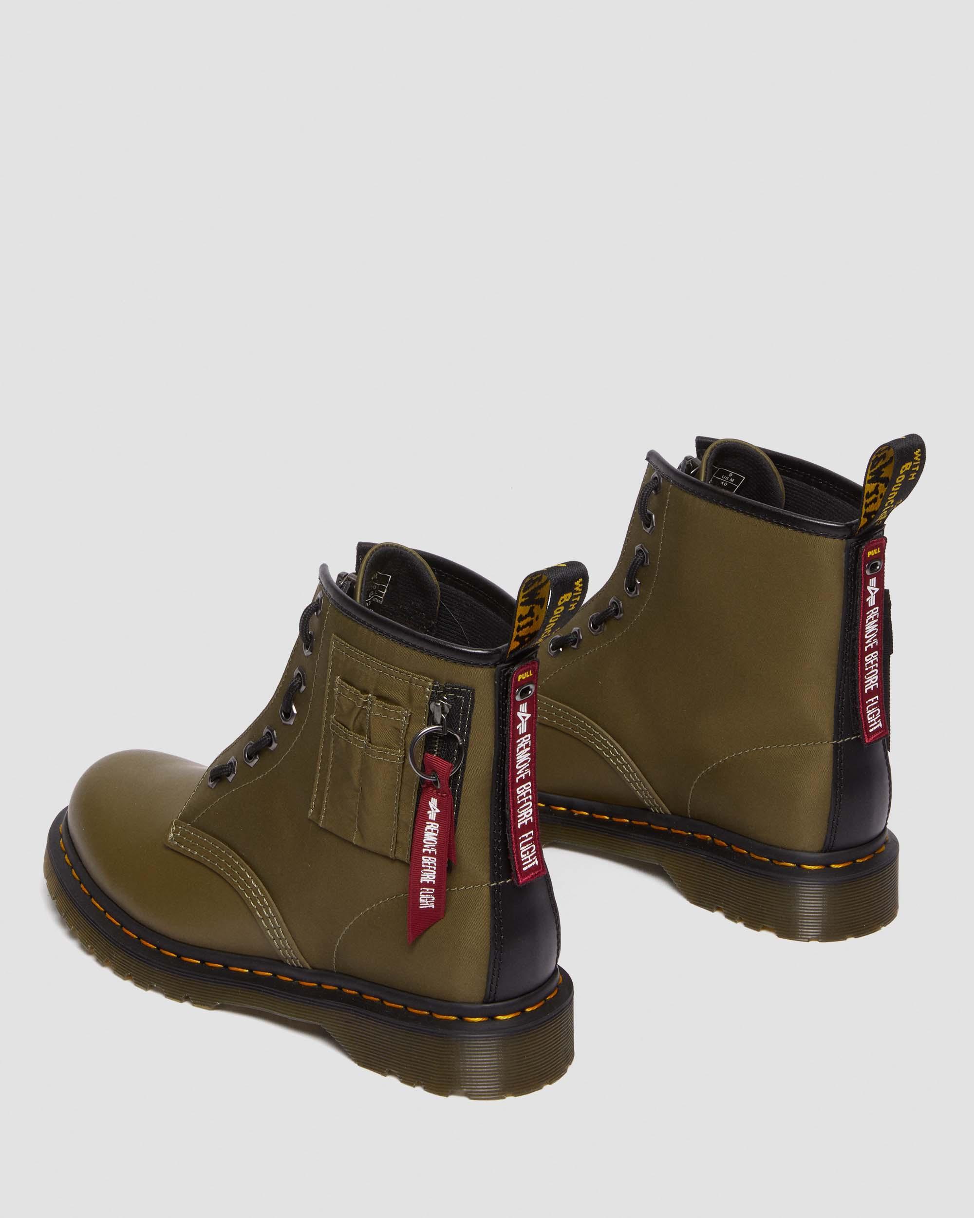 1460 Ben Alpha Industries Nylon & Leather Lace Up Boots