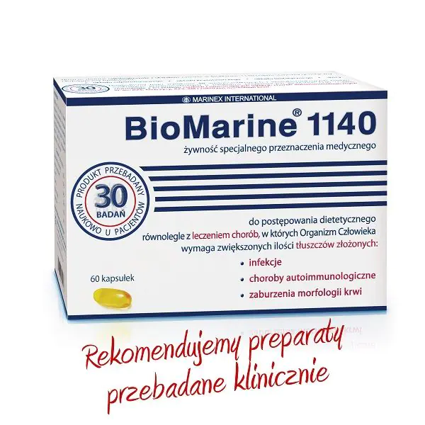 BioMarine 1140, Olej z wątroby rekinów głębinowych, Kapsułki