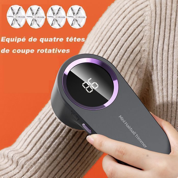 Rasoir Anti Bouloche, Anti Bouloche Appareil avec 4 Lames Remplaçables, Anti Bouloche Vetement, Rasoir Peluche Bouloche