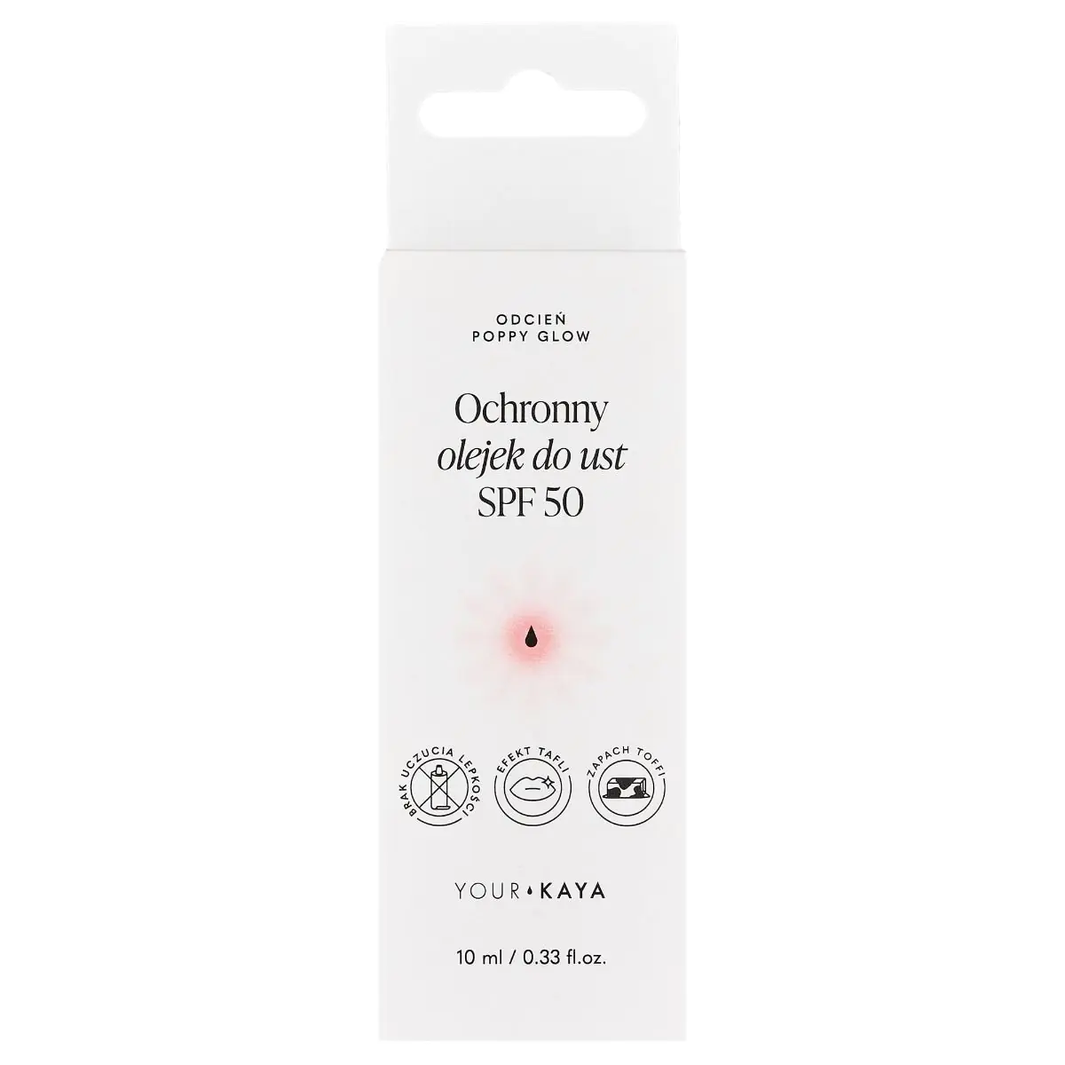 Your Kaya Poppy Glow Ochronny olejek do ust SPF 50