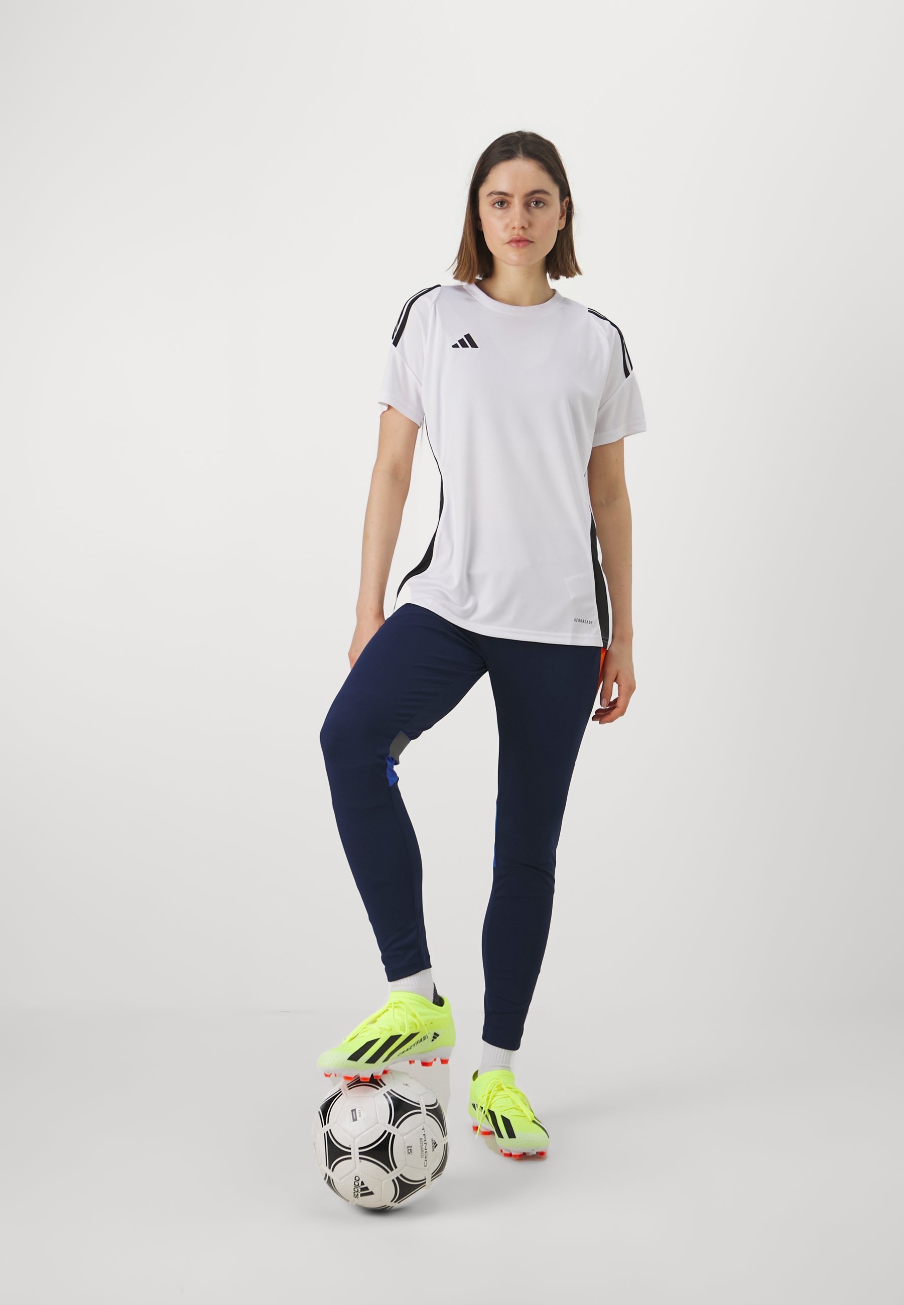 adidas Performance TIRO24 WOMEN - Sport T-shirt - wit/zwart