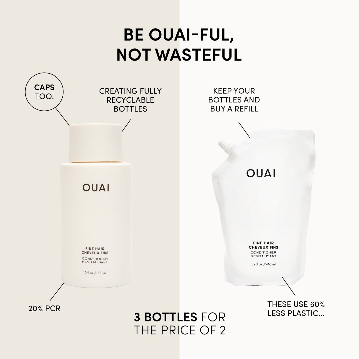 Ouai kondicionér pre jemné vlasy – 89 ml