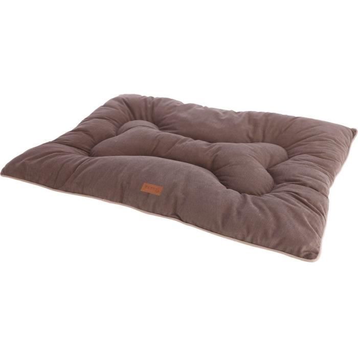 KERBL - Colchón de tela para suelo M - 80 x 60 cm - Cojín - BENNO - Marrón