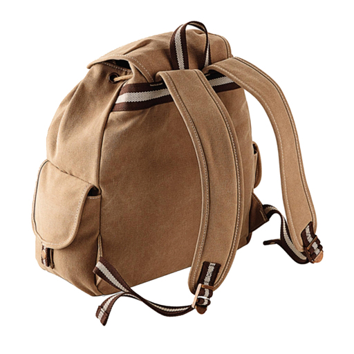 Vintage-Rucksack aus Canvas (18 Liter) (2er-Pack) Quadra