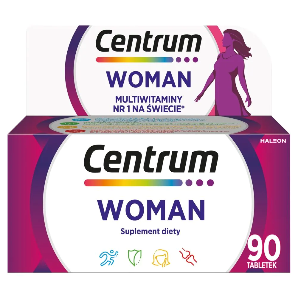 Centrum Woman, Zestaw witamin i minerałów, 90 tabletek