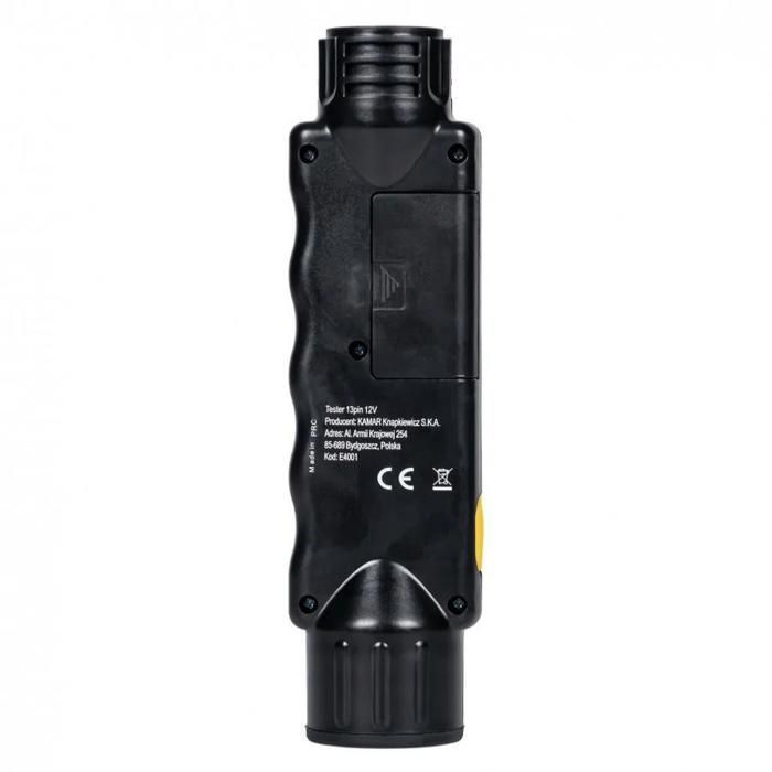 COMPROBADOR DE TOMAS DE REMOLQUE DE 13 PINES Y 12 V, HERRAMIENTA DE DIAGNÓSTICO