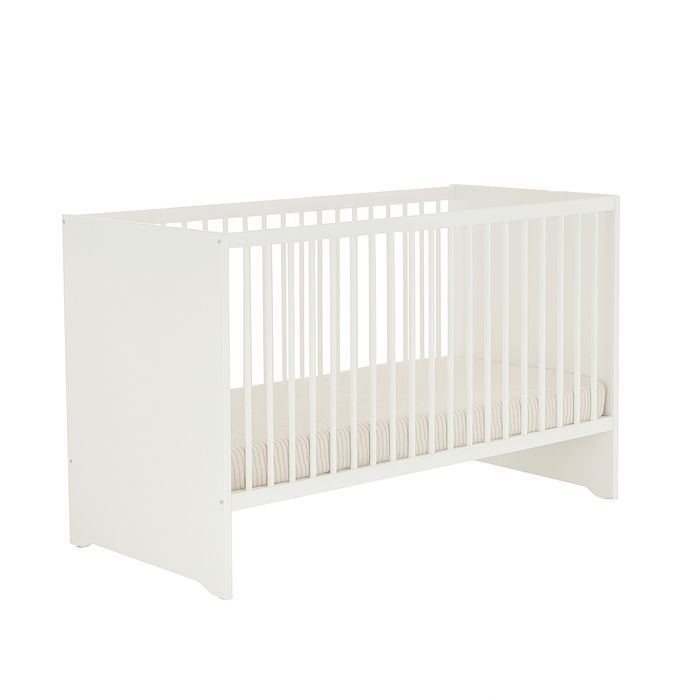 Chambre complète bébé avec lit 120x60cm et commode à langer 3 tiroirs - BASIC