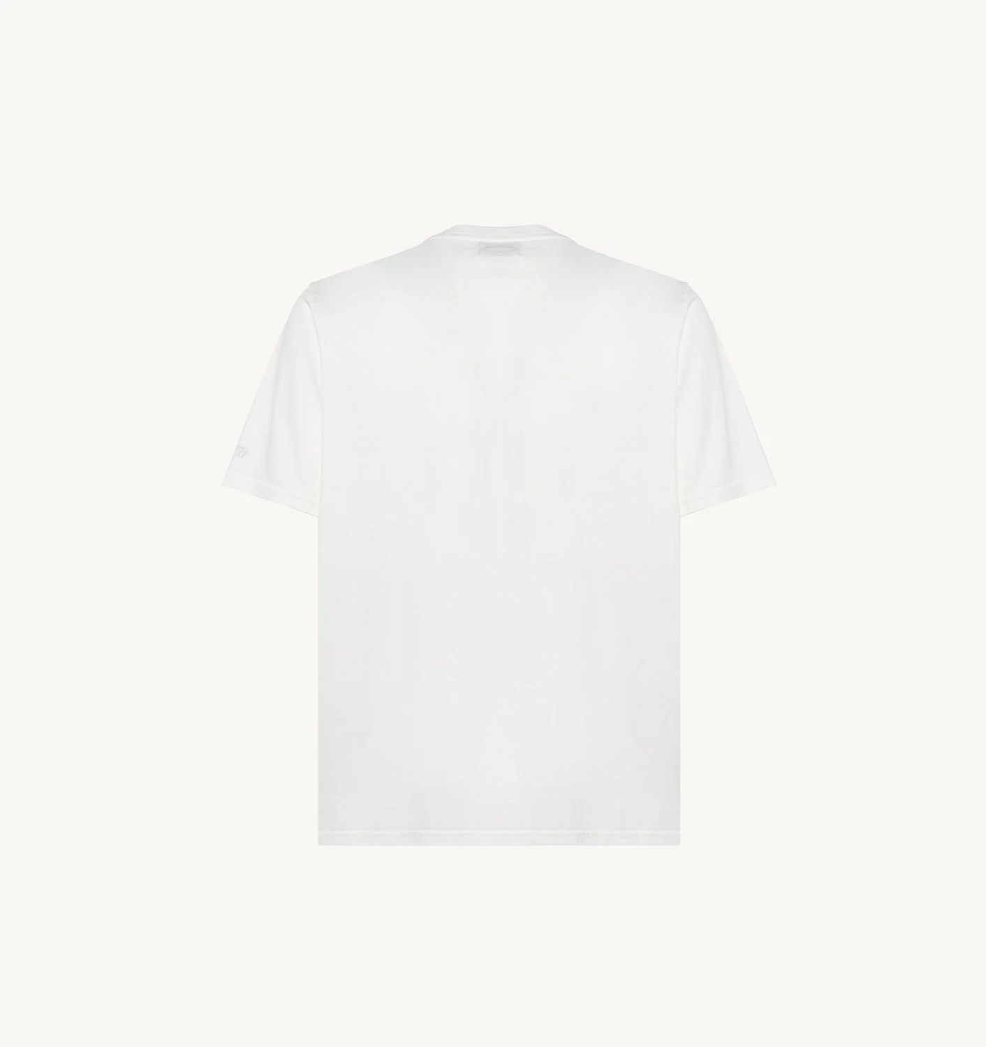 TRICOU ALB DIN JERSEY DE BUMBAC