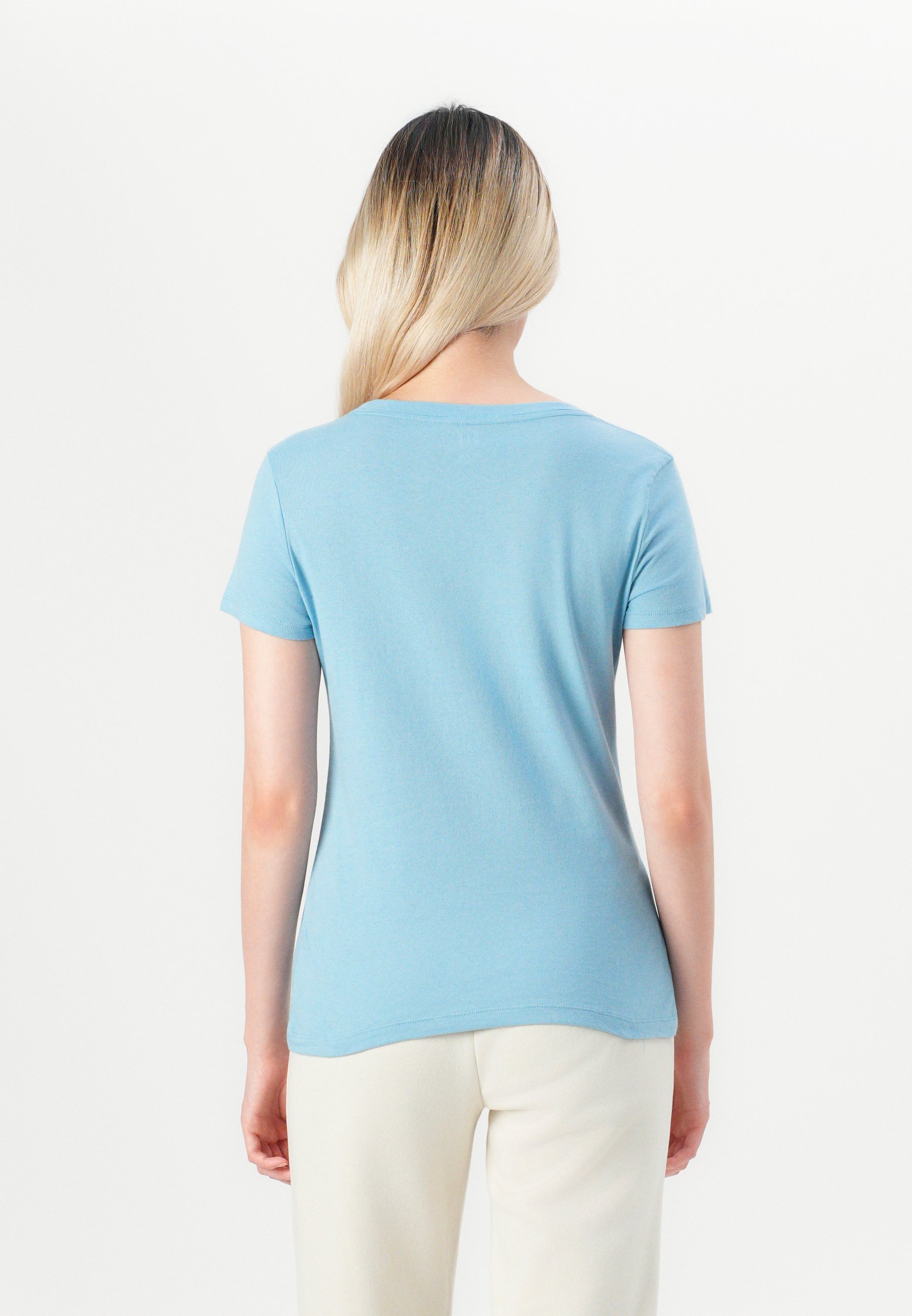 GAP LOGO T-shirt - T-shirt met print - blauwe steen