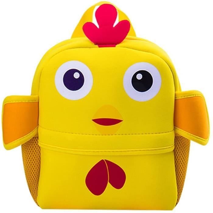 Children's Backpack, Cute Children's Luggage, School Bag for Preschool, Mini Boys or Girls, Backpack for Ages 2-7, Chick Design