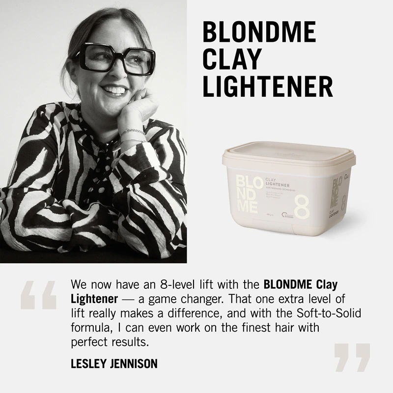 Schwarzkopf Professional Blondme Clay Lightener 8 rozjasňujúci púder pre blond vlasy