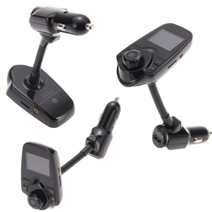 Transmisor FM - LCC - T10 - Bluetooth V3.0 - Kit manos libres - Rojo