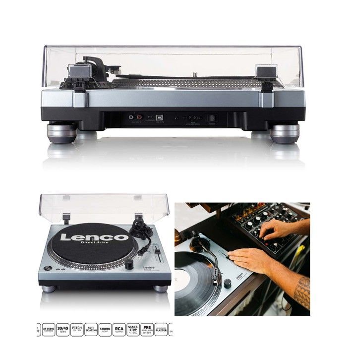 Plattenspieler – LENCO – L-3809 – Direktantrieb – USB-Codierung – Eingebauter Vorverstärker