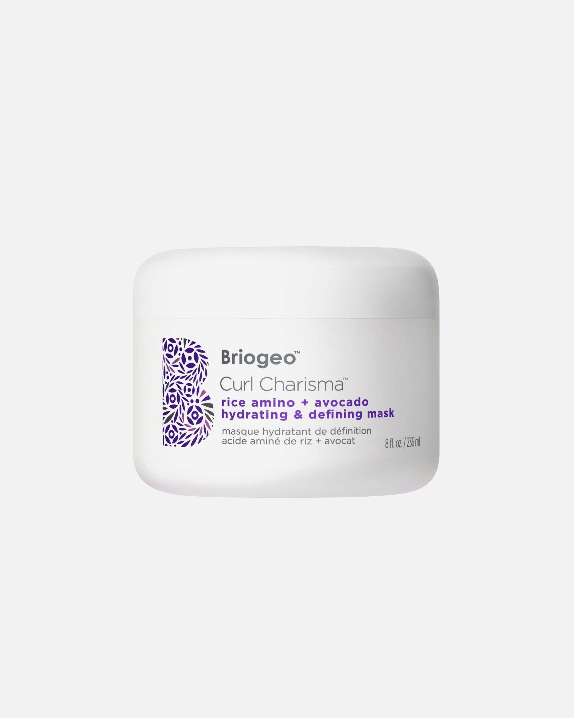Hydratačná a definujúca maska na vlasy Briogeo Curl Charisma™ s ryžovými aminokyselinami a avokádom - 236 ml