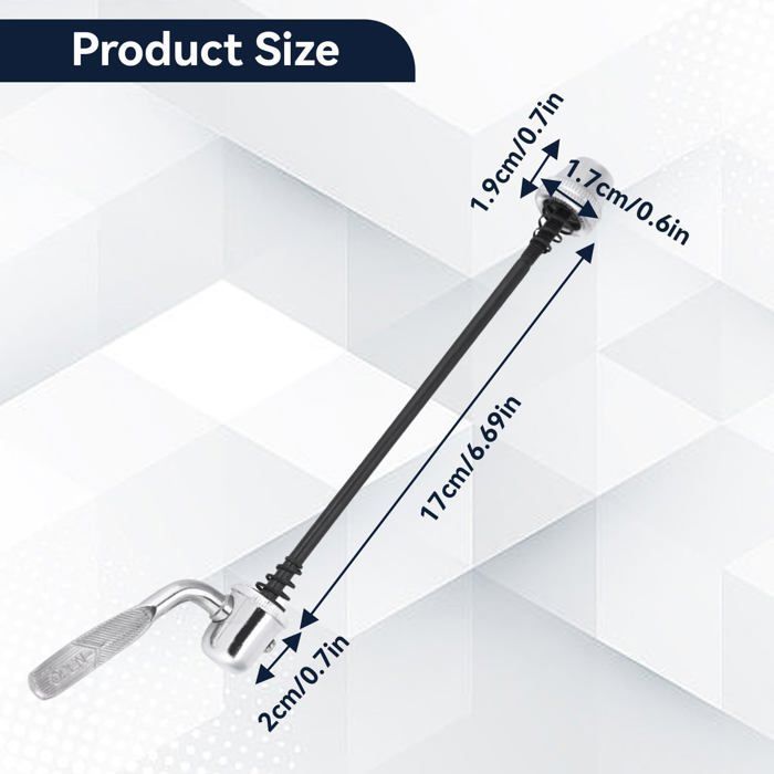 Set of 2 Quick Release Axles for Home Trainers, Bicycle Rear Wheel Axle, Replacement Parts and Accessories for QIEDOVIEY