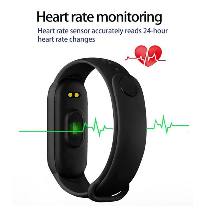 YONIS Multisport Smart Bracelet with Blood Pressure and Heart Rate Monitoring - Blue