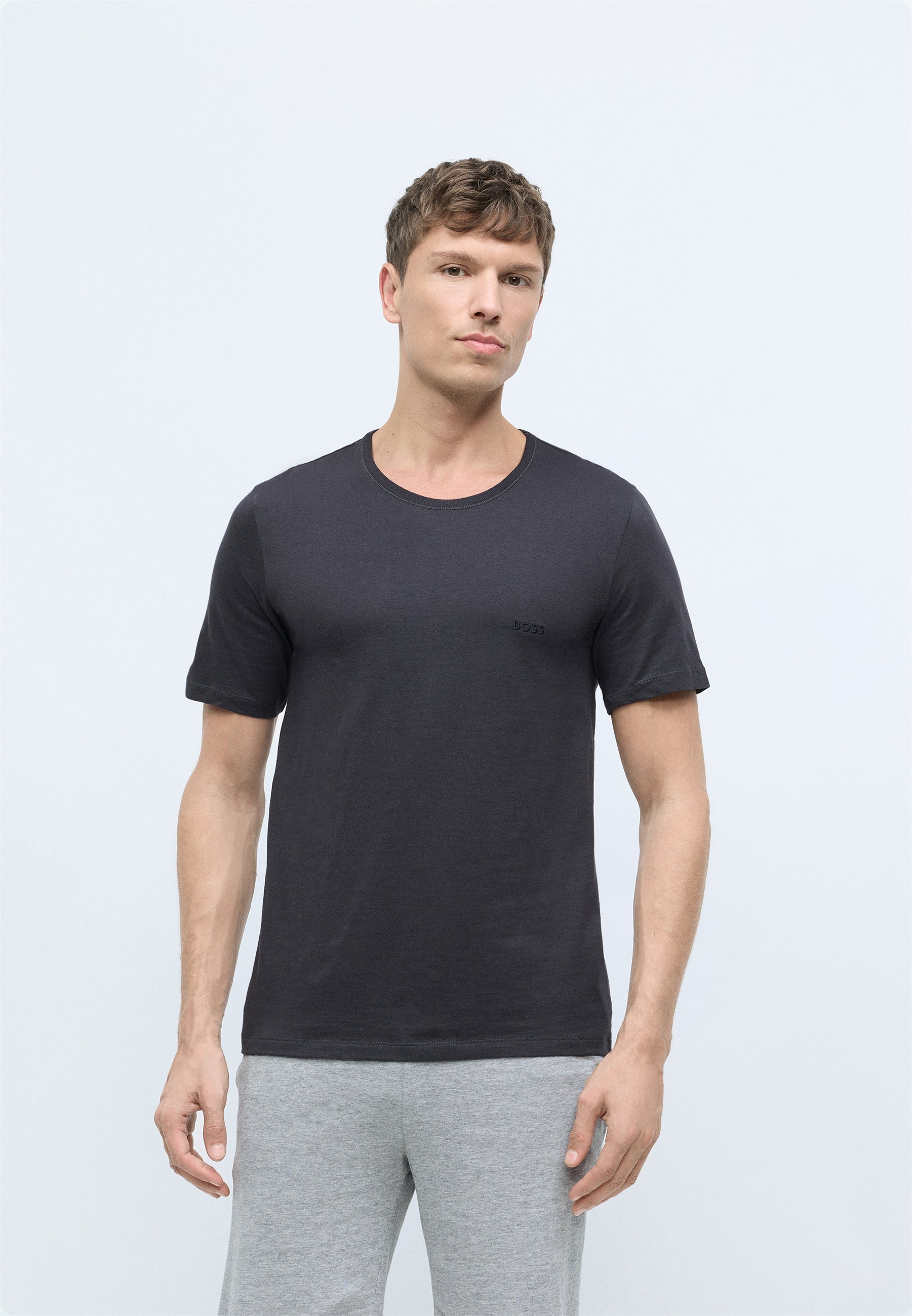 BOSS CLASSIC 3-PACK - Pyjamatop - zwart/wit/grijs