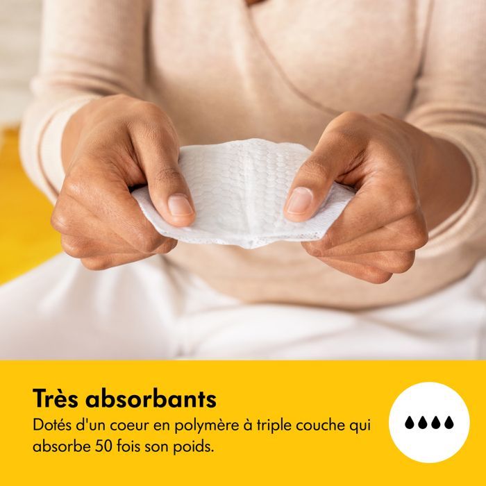 MEDELA - Coussinets d'allaitement Ultra Respirants - lot de 60- Absorbants, fins et discrets