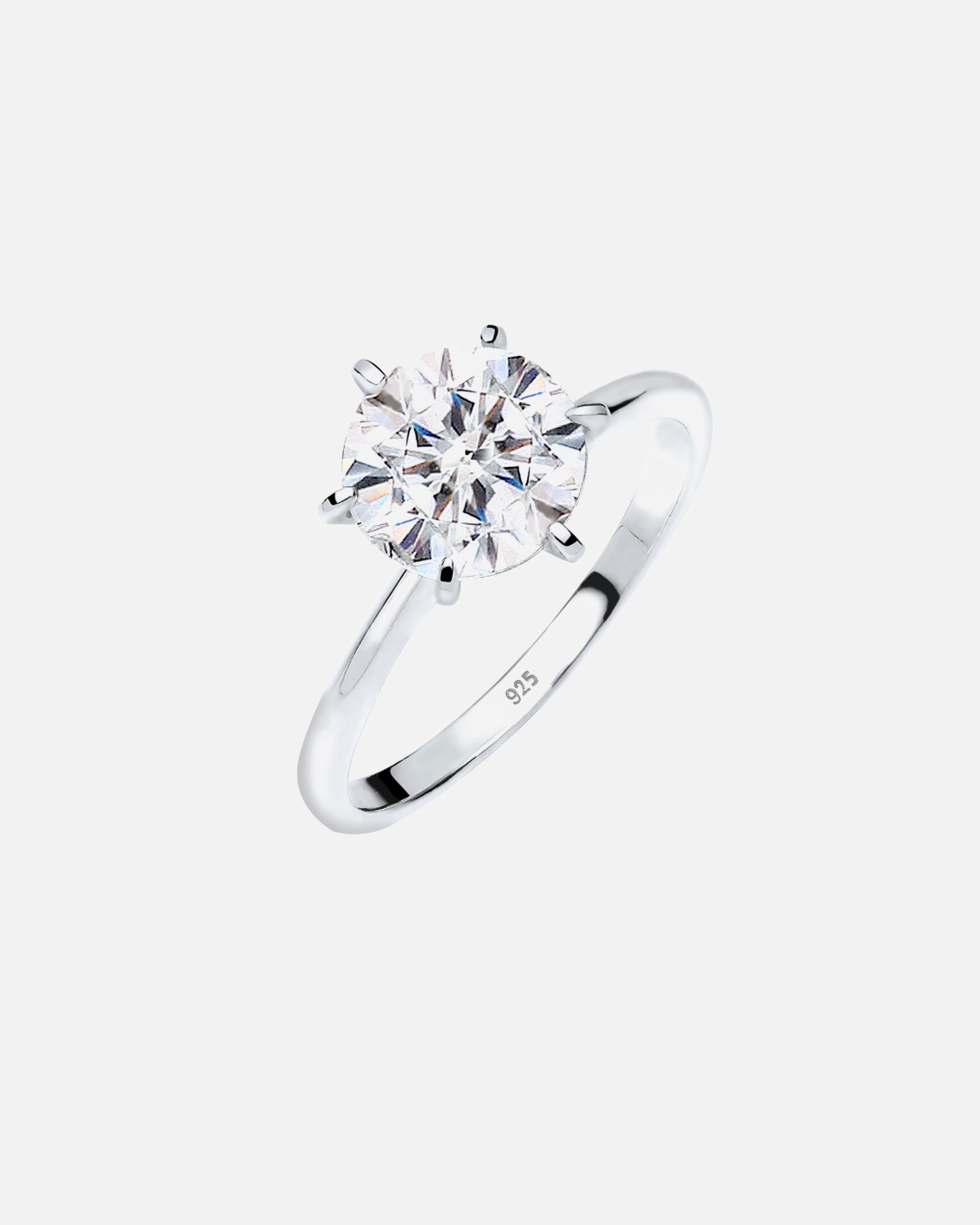 Elli Femmes Fiançailles avec Cristaux en Argent Sterling 925