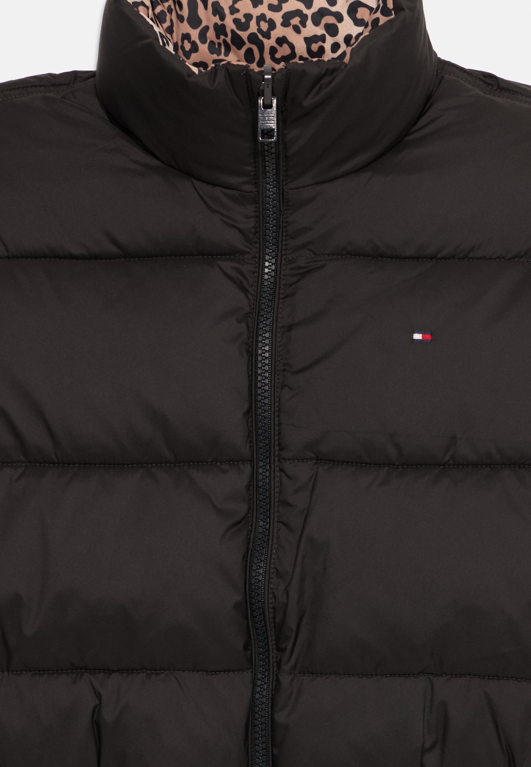 Giacca invernale Tommy Hilfiger REVERSIBLE STRIPE PUFFER UNISEX - nera