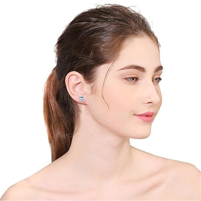 Women's Earrings with Cubic Zirconia Rhinestone Studs