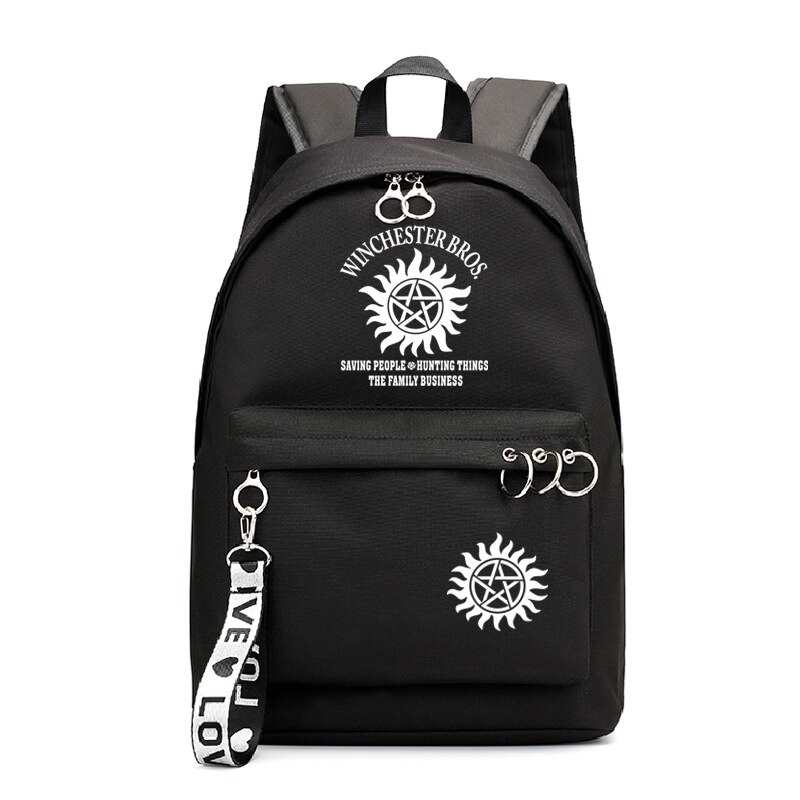 Zaini Supernatural Mochilas per bambini, zaini per adolescenti, zaini scolastici, zaini per libri, zaini per laptop, regali, zaini per ragazze, zaini da donna