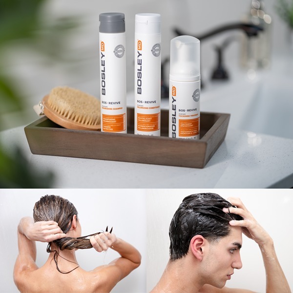 Kit de tratamento para queda de cabelo BosleyMD Revive Colour Safe