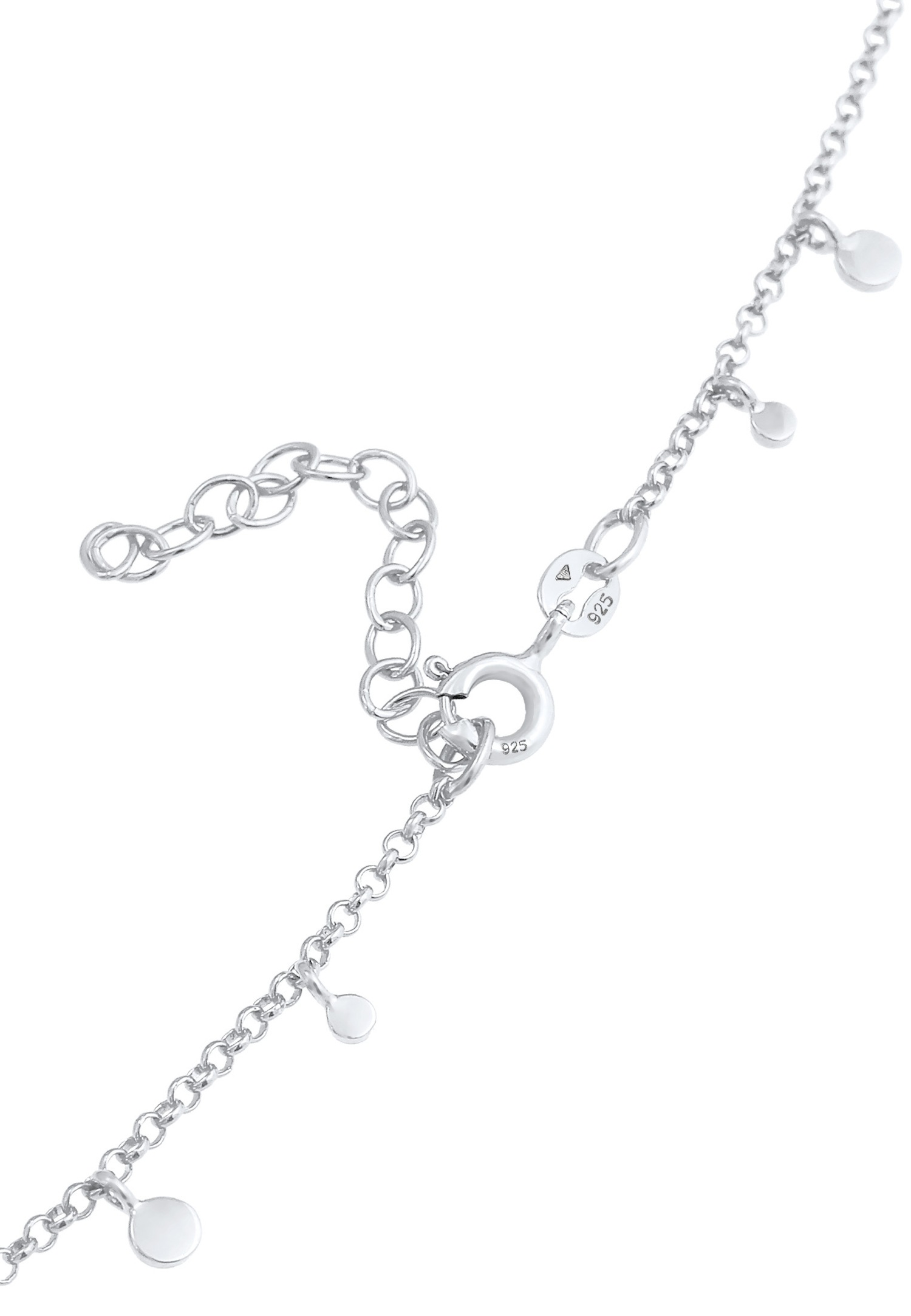 Elli Pièce de plaquette pour le collier féminin Geo Look Trend Blogger en argent sterling 925