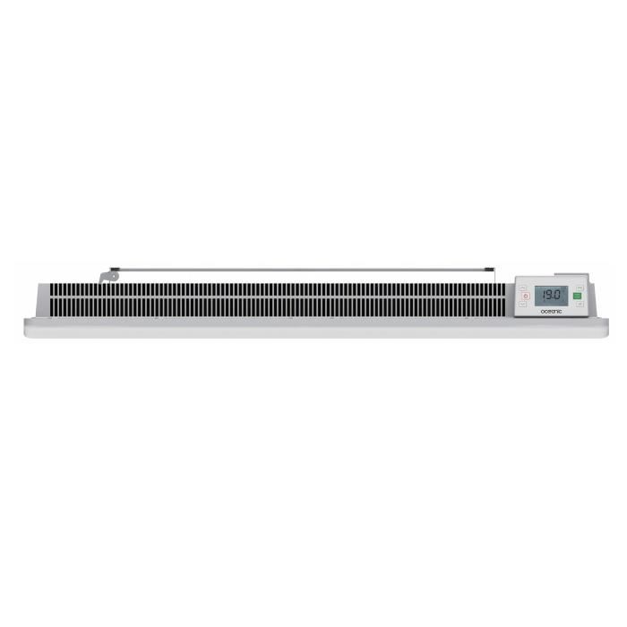 Radiador eléctrico fijo de inercia seca cerámica OCEANIC Rubis de 2000 W - Diseño curvo - Blanco - NF
