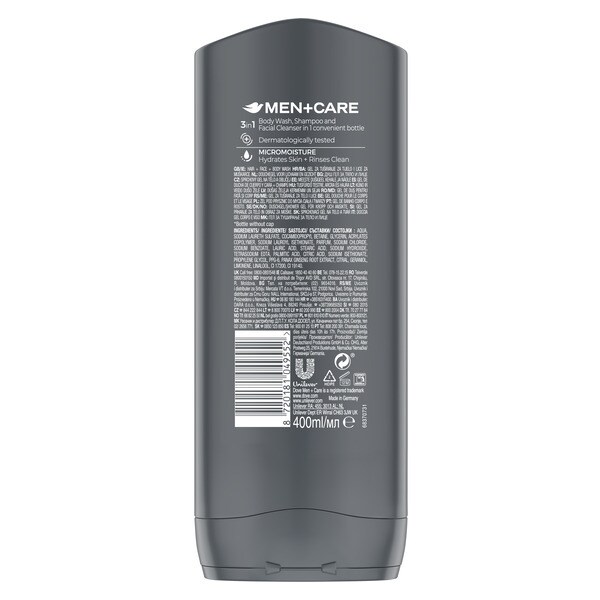 Dove Men Endurance Duschgel & Shampoo 400 ml | Herren | Superdrug