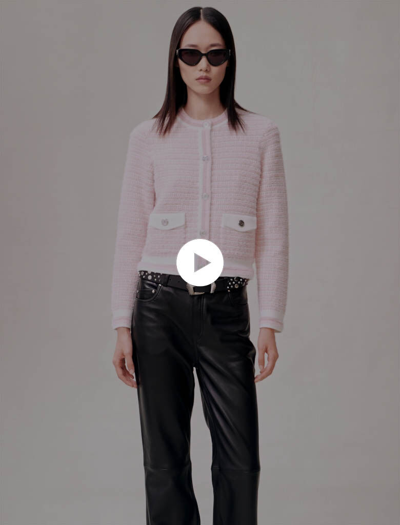 Gebreid vest - Roze