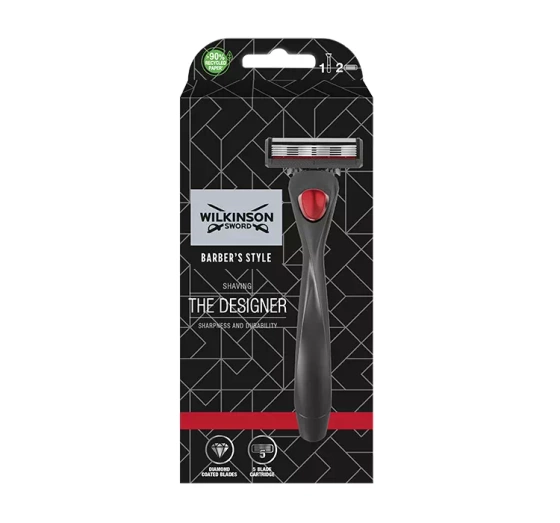 Wilkinson Sword Barber's Style The Designer maszynka do golenia dla mężczyzn rączka   2 wkłady