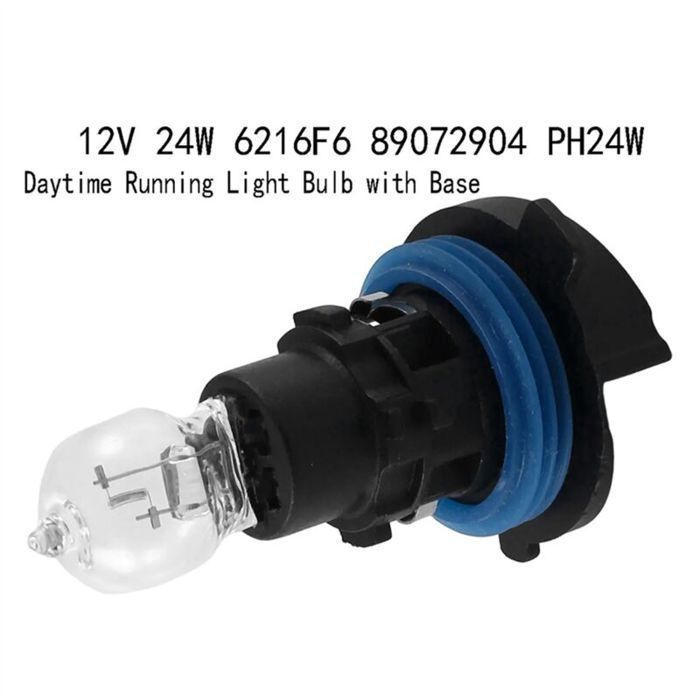 Bombilla de luz diurna con base para 3008 5008 C5 12V 24W 6216F6 89072904 PH24W - 2 bombillas