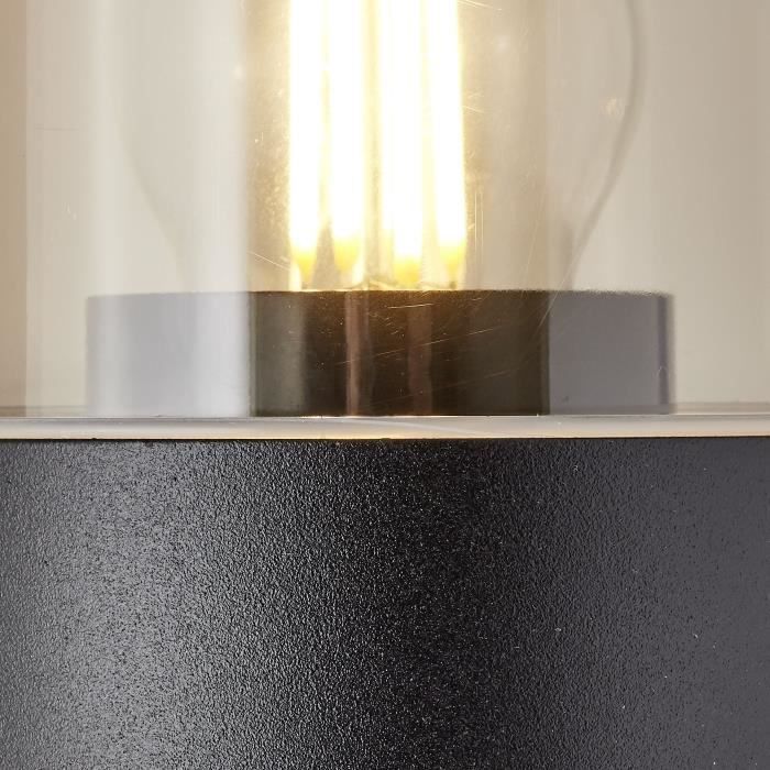 SERGIORO buitenwandlamp - BRILLIANT - Aluminium/Kunststof - Matzwart - E27 20W - IP44