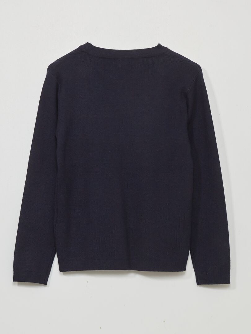 Trui met lange mouwen van jersey - BLAUW