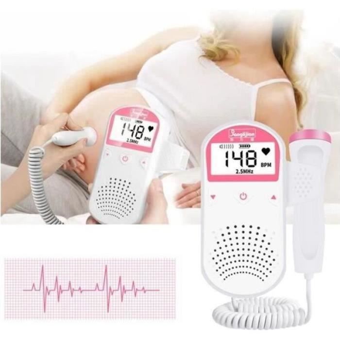 Détecteur Bébé Échographie Doppler Fœtal Rythme Cardiaque - ECOUTE BEBE BABY PHONE