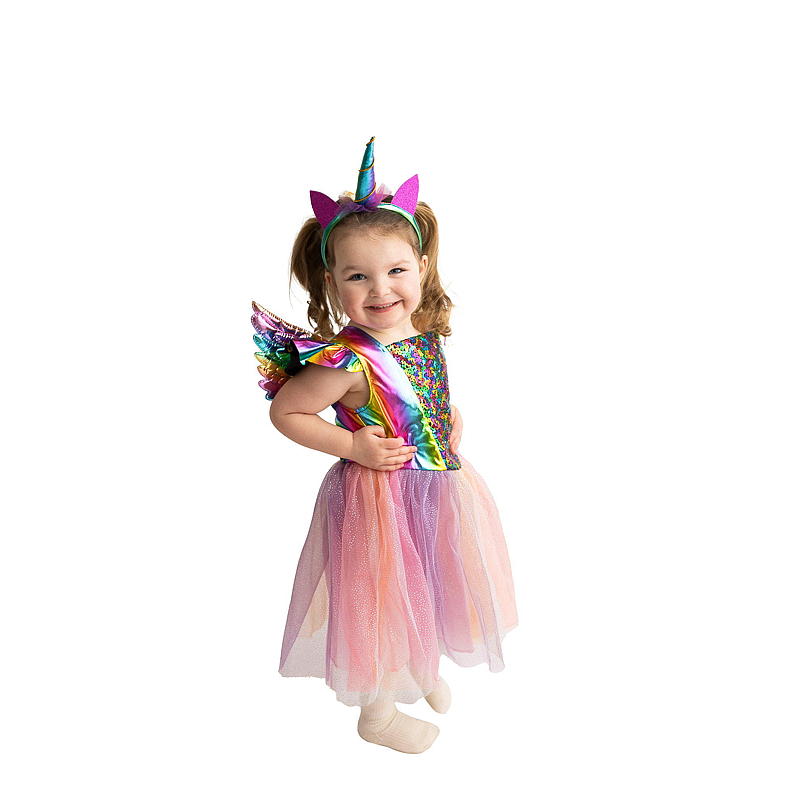 Zeit zum Kostümwechsel Halloween-Kostüm Größe 4-6 Jahre Einhorn