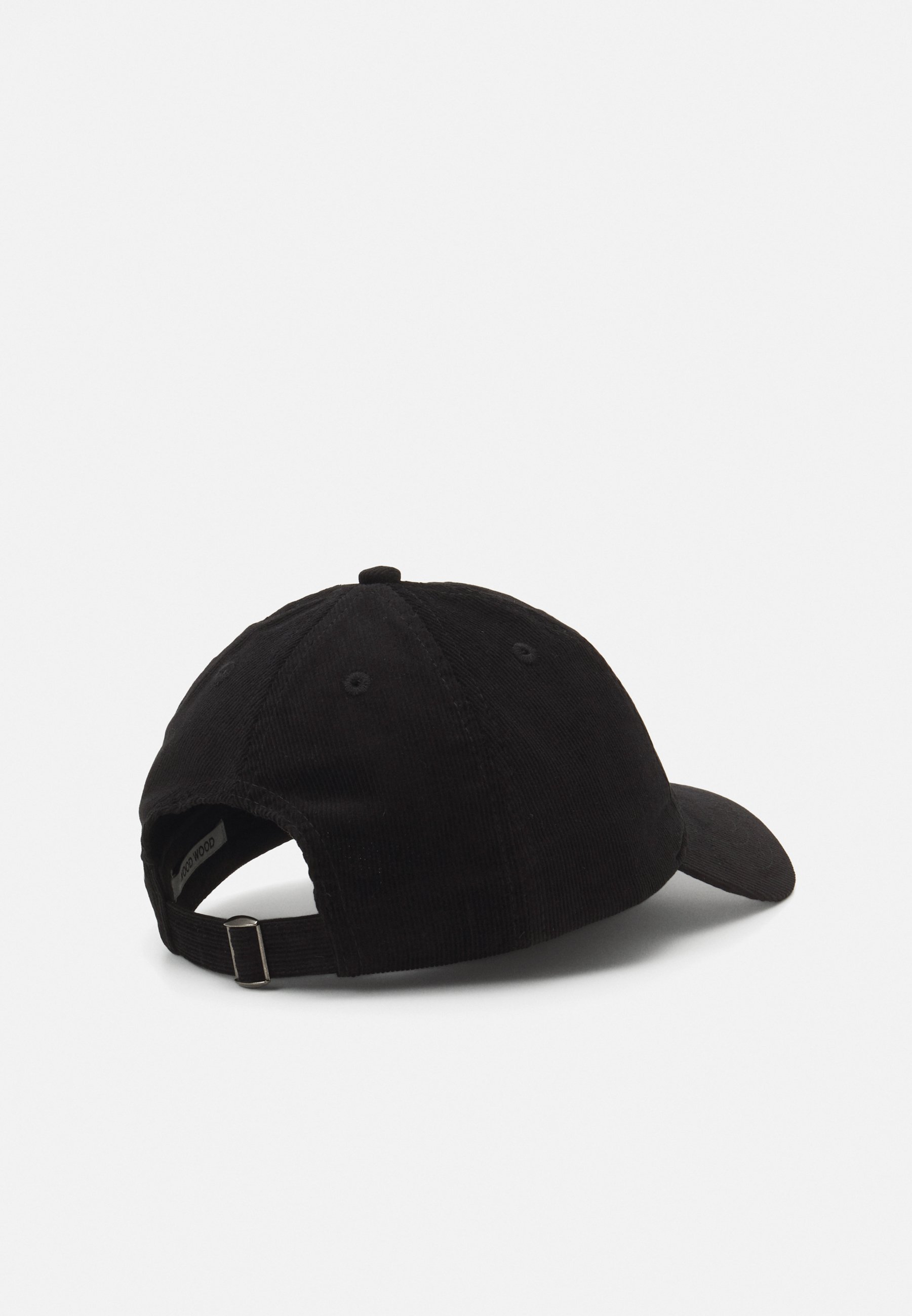 Casquette unisexe Wood Wood à broderie discrète - noire