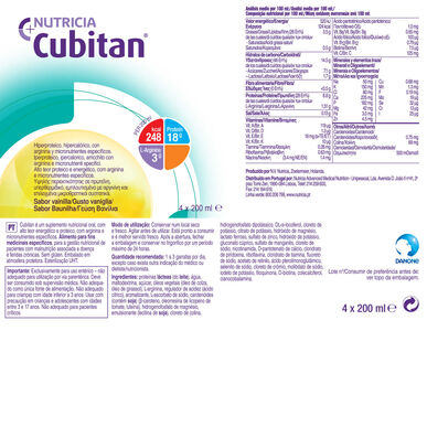 Cubitan Nutriční nápoj Vanilka Cubitan 4 x 200 ml 4 x 200 ml