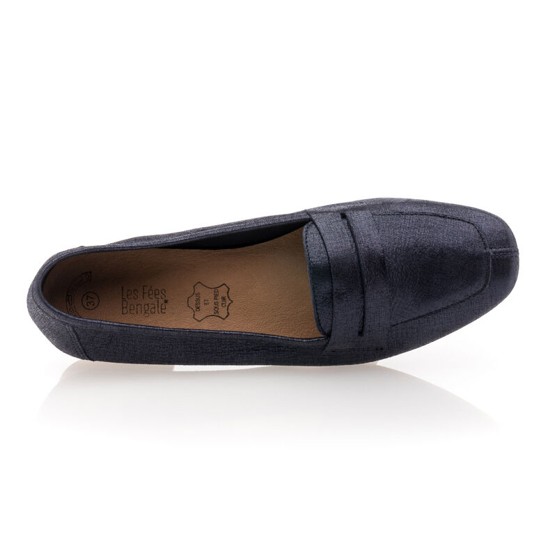 Blaue Damen-Loafer/Bootsschuhe