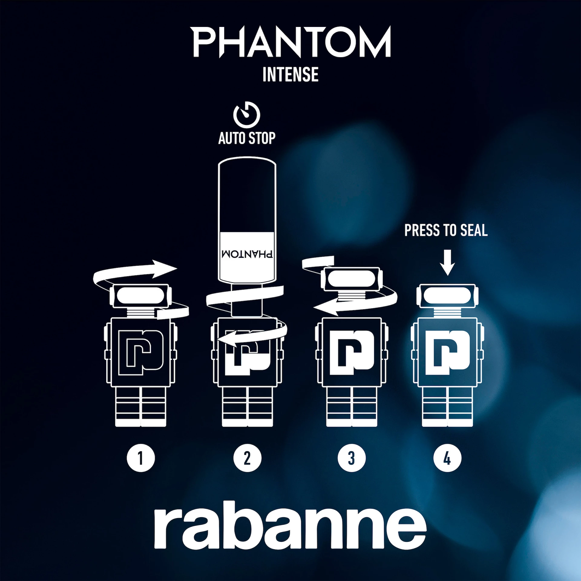 Rabanne Phantom Intense Eau de Parfum utántöltő 200 ml
