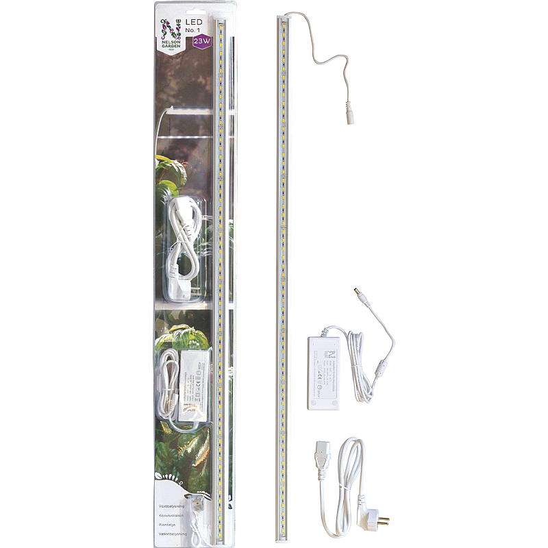 Nelson puutarhakasvivalaisin 85 cm LED-nauha 23 W, aloitussetti