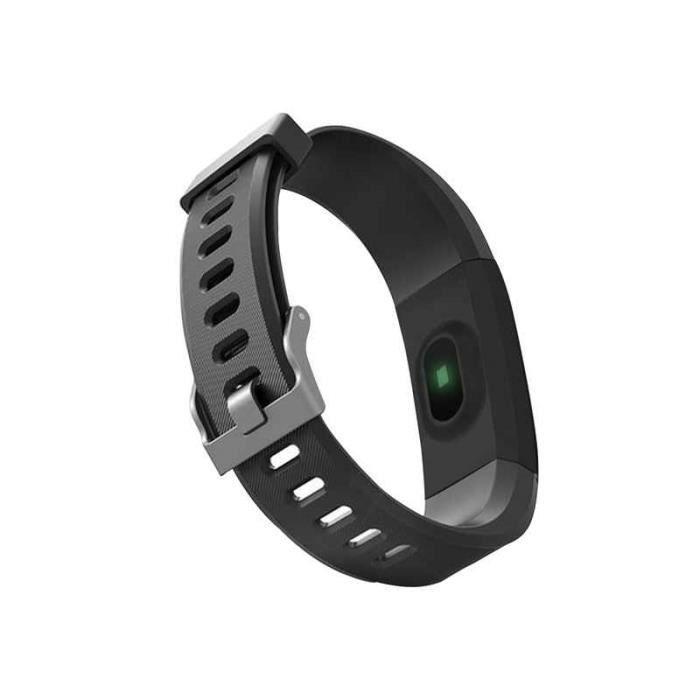 Bracelet connecté Fitness Tracker Bluetooth - Noir - Surveillance de la santé - Compatibilité Android