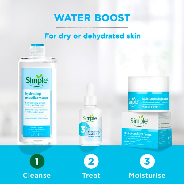 Simple Sensitive Skin Water Boost Mizellen-Reinigungswasser